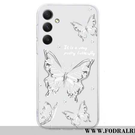 Skal Samsung Galaxy A17 4g / 5g Telefonfodral Vit Fjäril