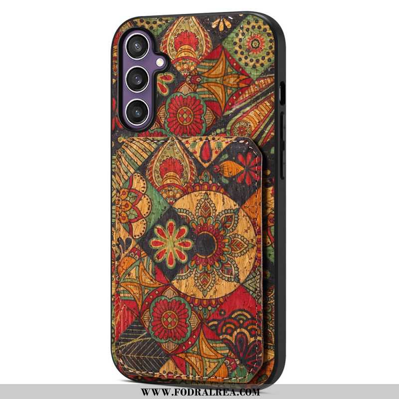 Skal Samsung Galaxy S25 5g Blommigt Korthållare Och Stativ