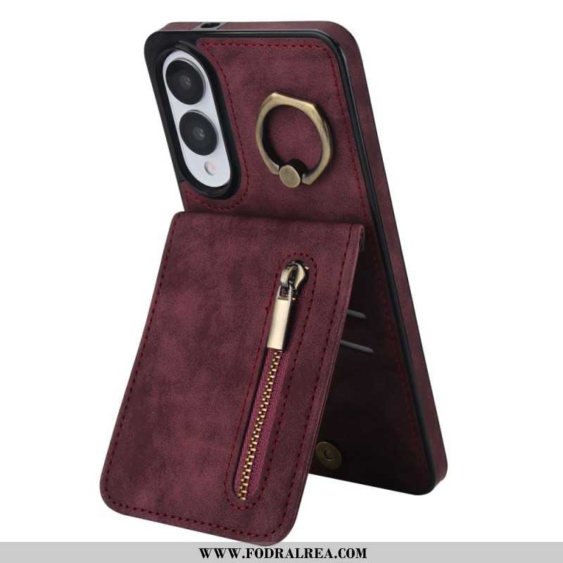 Skal Samsung Galaxy S25 5g Edge Plånbok Med Dragkedja Och Rfid-teknik