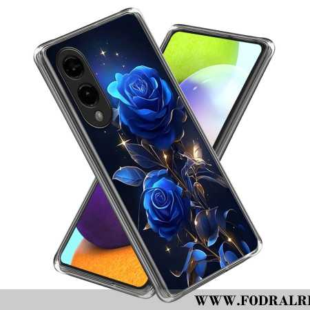 Skal Samsung Galaxy S25 5g Edge Telefonfodral Blå Rosor