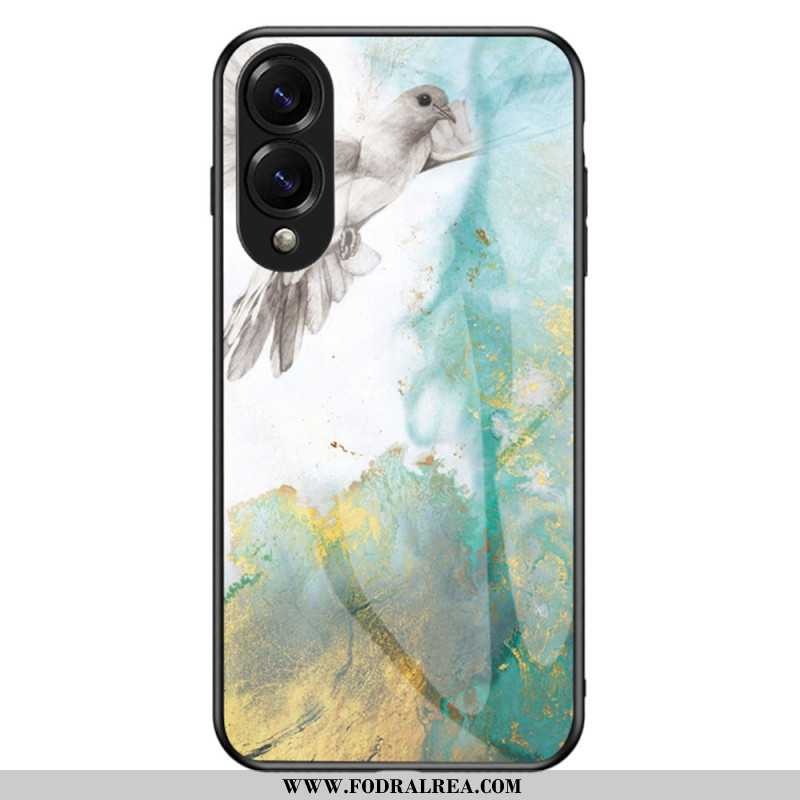 Skal Samsung Galaxy S25 5g Edge Telefonfodral Härdat Marmorglas