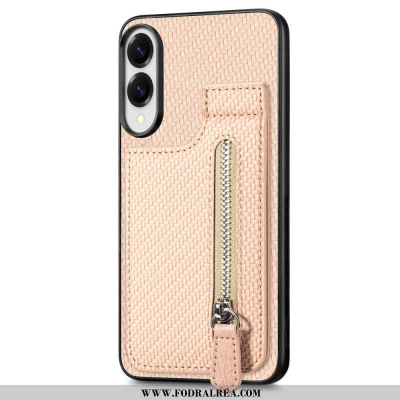 Skal Samsung Galaxy S25 5g Edge Telefonfodral Korthållare Och Myntväska I Kolfiber