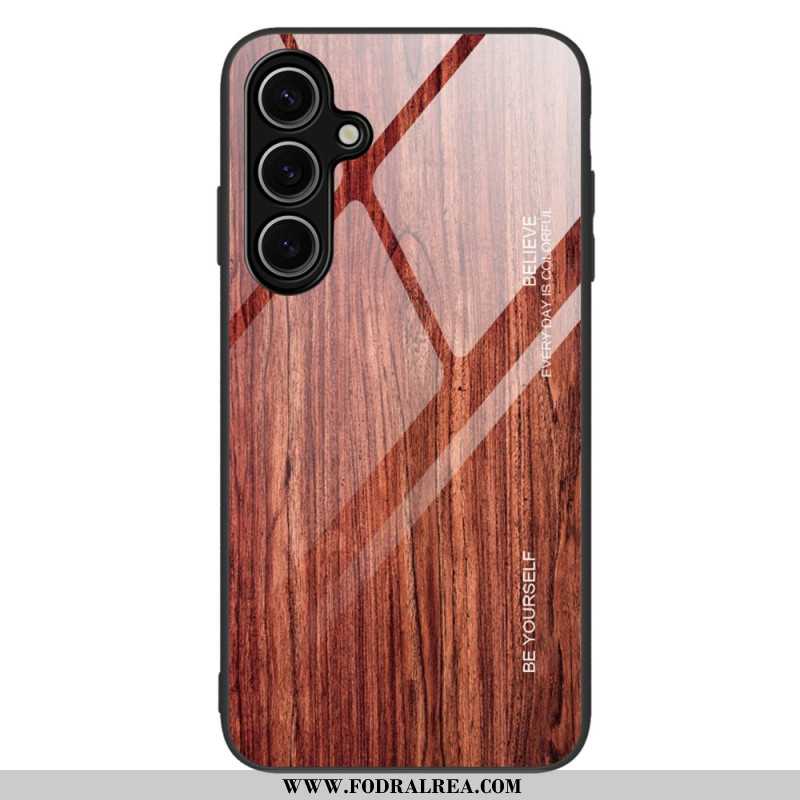 Skal Samsung Galaxy S25 5g Härdat Glas Trä