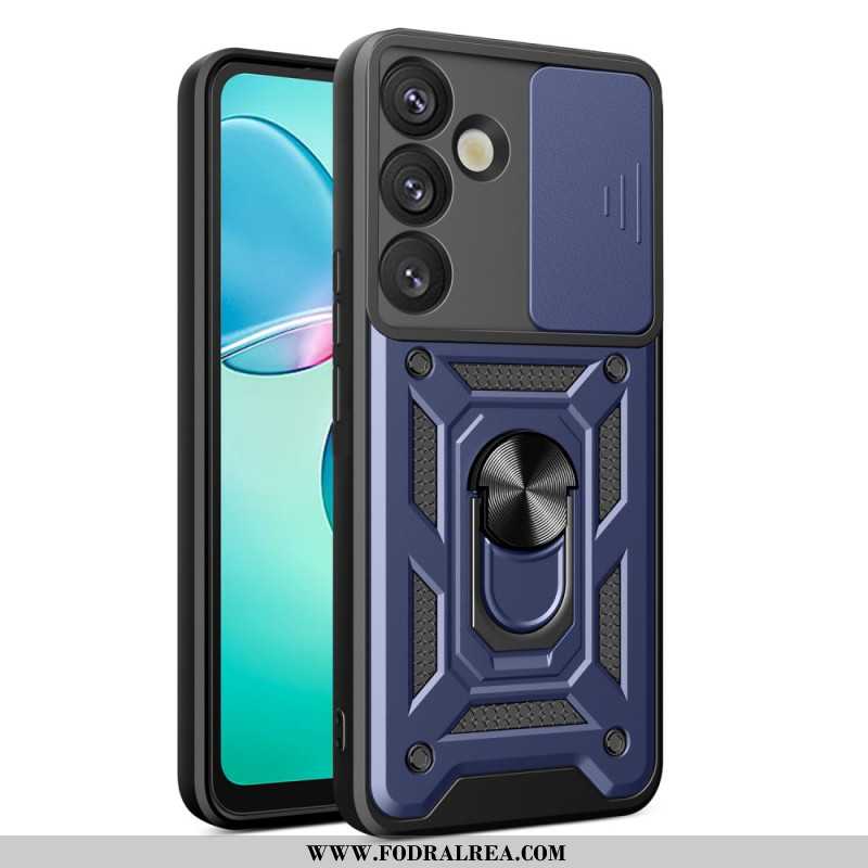 Skal Samsung Galaxy S25 5g Skjutbart Kameraskydd Och Stativ