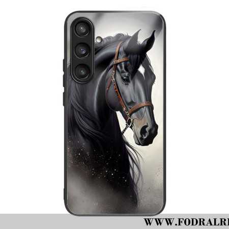 Skal Samsung Galaxy S25 5g Telefonfodral Grå Häst I Härdat Glas