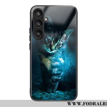Skal Samsung Galaxy S25 5g Telefonfodral Kattmönster Härdat Glas