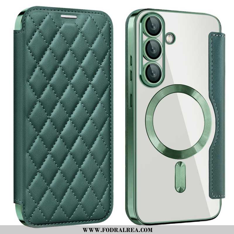 Skal Samsung Galaxy S25 5g Telefonfodral Quiltad Kompatibel Med Magsafe