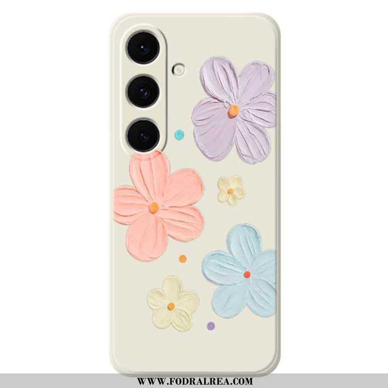 Skal Samsung Galaxy S25 Fe Pastellblommig Silikon
