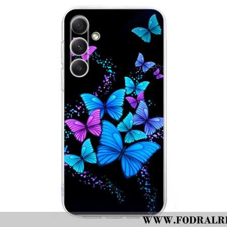 Skal Samsung Galaxy S25 Fe Telefonfodral Färgglada Fjärilar