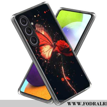Skal Samsung Galaxy S25 Plus 5g Röd Fjäril