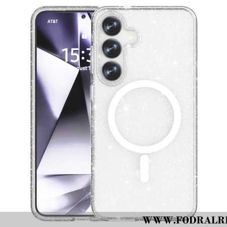 Skal Samsung Galaxy S25 Plus 5g Telefonfodral Magsafe-kompatibel Glitterbaksida