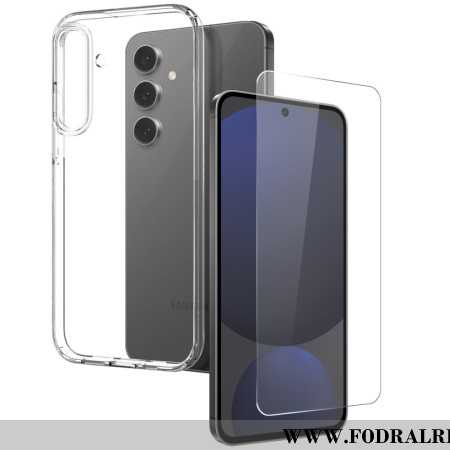 Skal Samsung Galaxy S25 Plus 5g Telefonfodral Transparent Med Skärmskydd I Härdat Glas