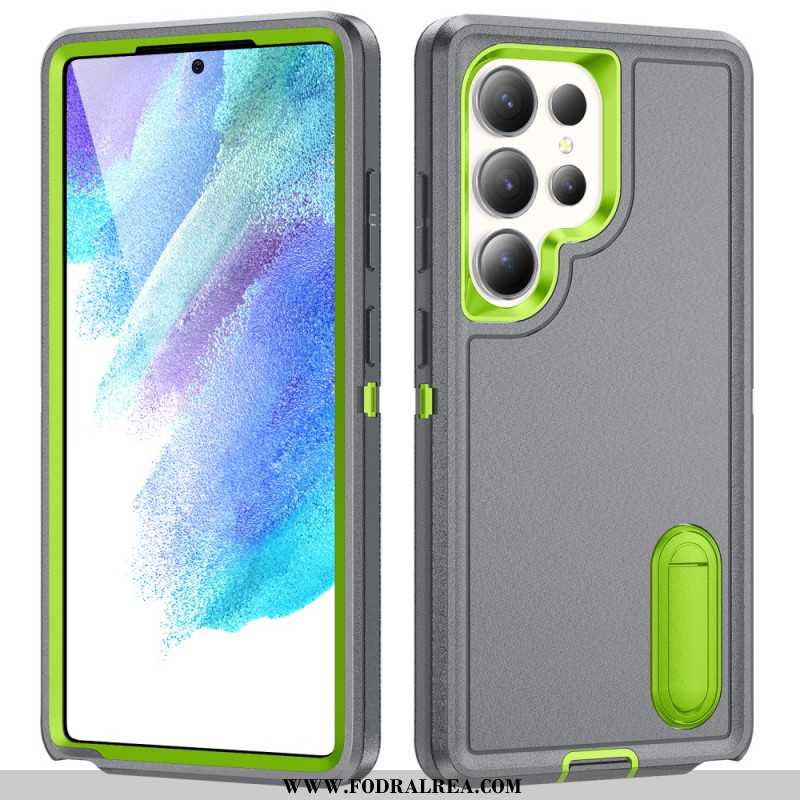 Skal Samsung Galaxy S25 Ultra 5g 3-i-1-skydd Med Stativ