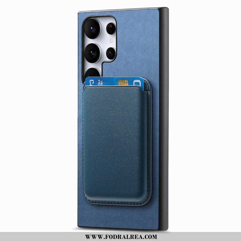 Skal Samsung Galaxy S25 Ultra 5g Avtagbar Magnetisk Korthållare I Mockastil