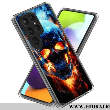 Skal Samsung Galaxy S25 Ultra 5g Flammande Dödskalle