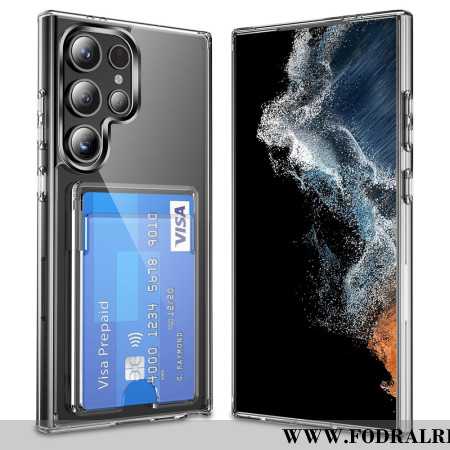 Skal Samsung Galaxy S25 Ultra 5g Genomskinlig Med Korthållare