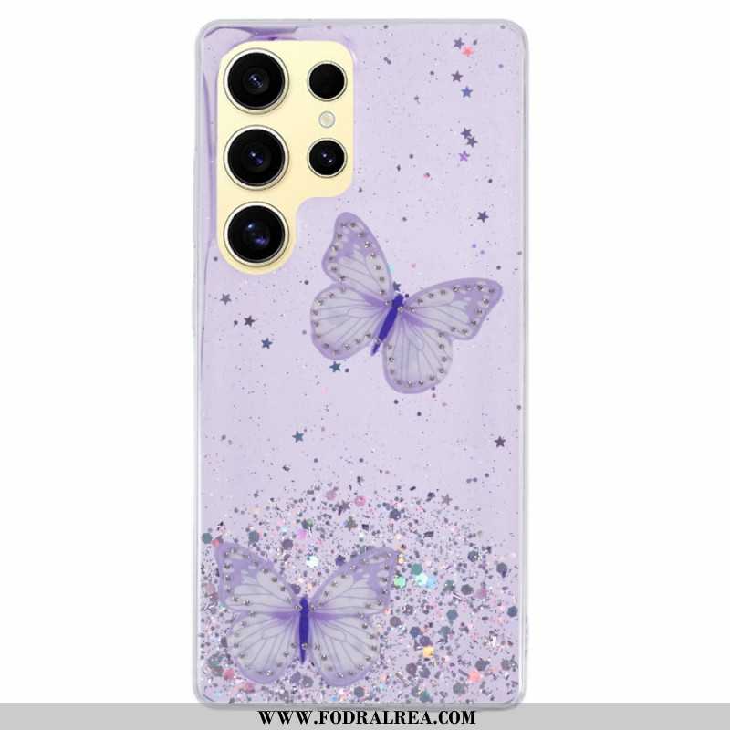 Skal Samsung Galaxy S25 Ultra 5g Glitterfjärilar