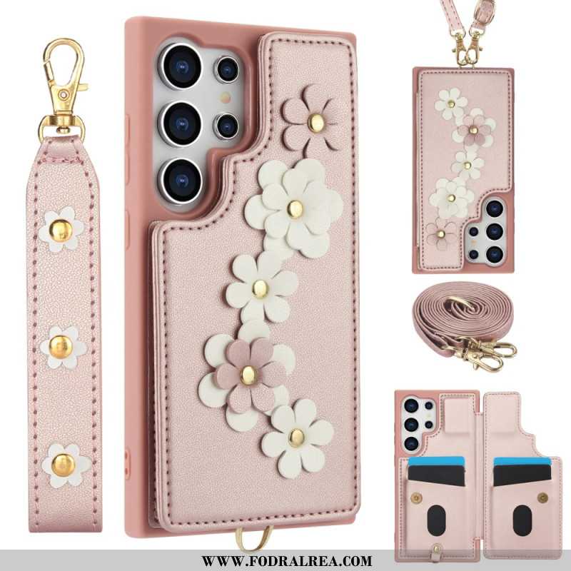 Skal Samsung Galaxy S25 Ultra 5g Korthållare Med Snodd Och Axelrem