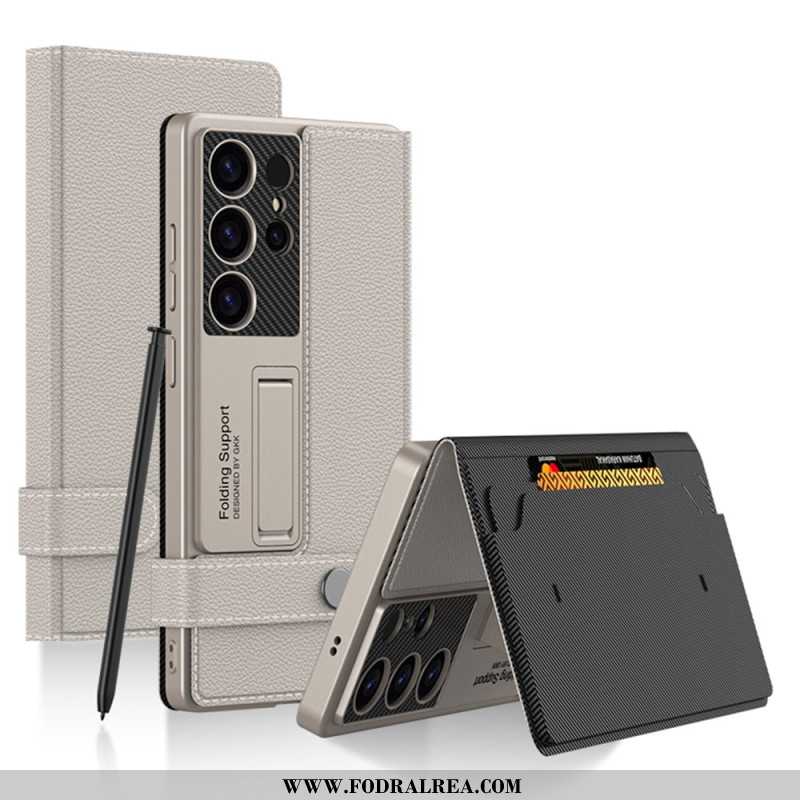 Skal Samsung Galaxy S25 Ultra 5g Med Gkk-korthållare Och Stativ