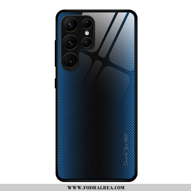 Skal Samsung Galaxy S25 Ultra 5g Telefonfodral Kolfiberhärdat Glas