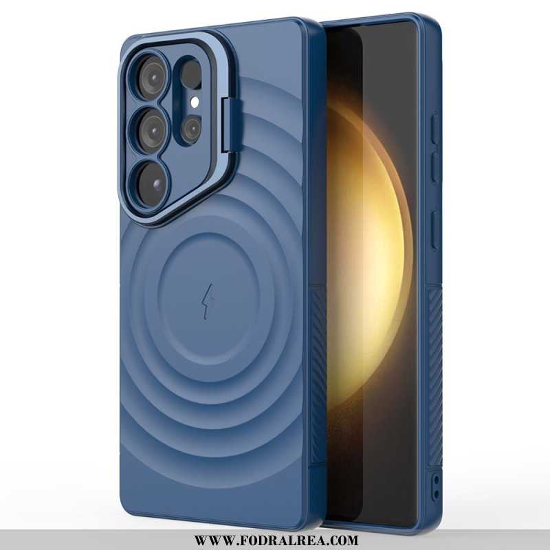 Skal Samsung Galaxy S25 Ultra 5g Telefonfodral Magsafe-kompatibel Vågig Design Med Stativ