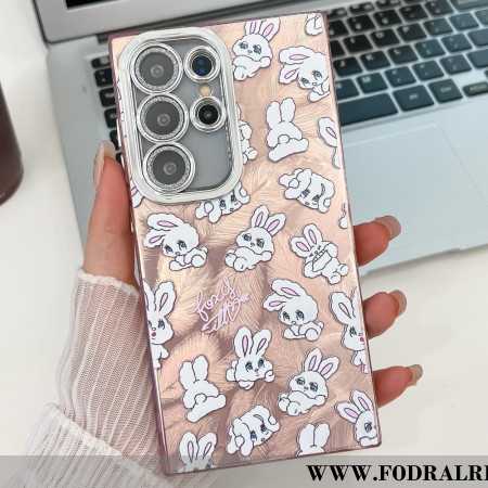 Skal Samsung Galaxy S25 Ultra 5g Telefonfodral Roliga Kaniner Med Linsskydd