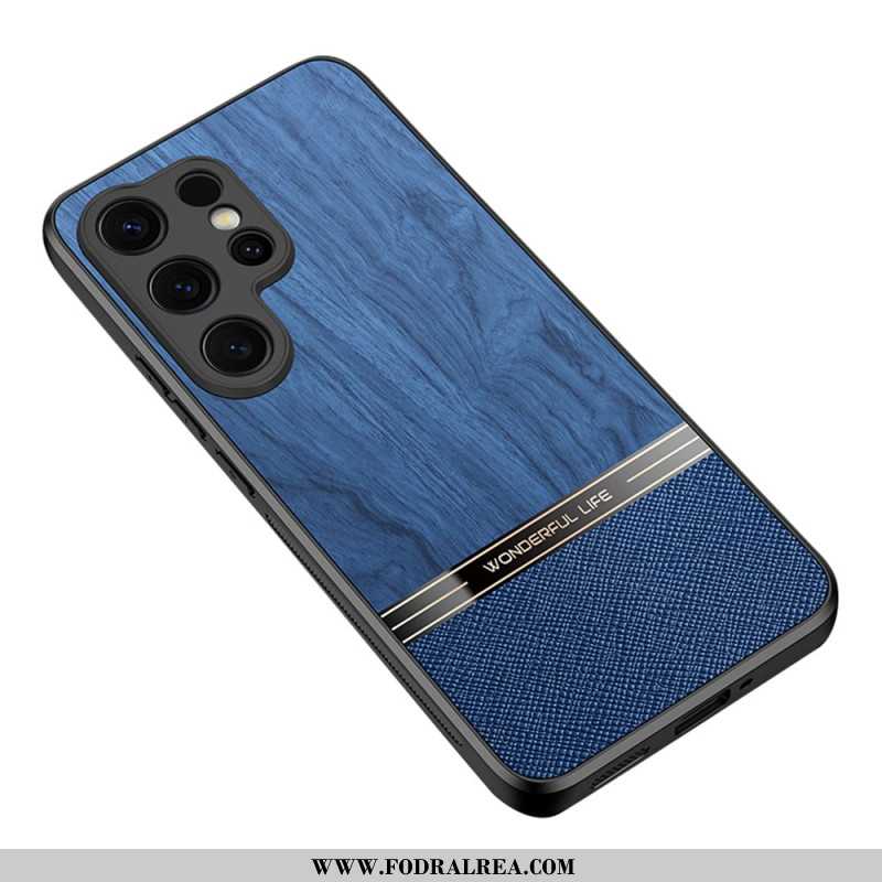 Skal Samsung Galaxy S25 Ultra 5g Trästruktur