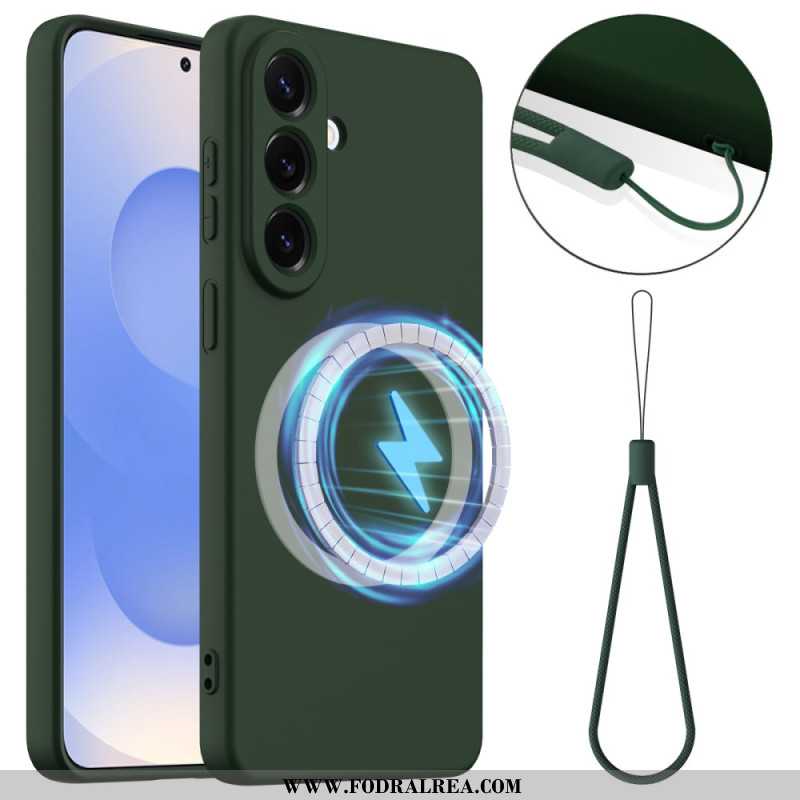 Skal Samsung Galaxy S26 Magnetisk Plånbok I Flytande Silikon