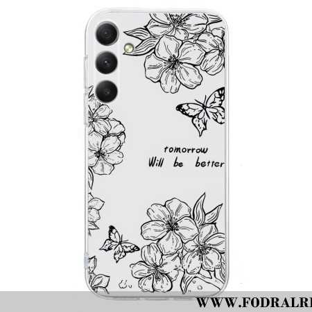 Skal Samsung Galaxy S26 Svarta Blommor