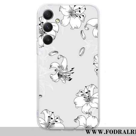 Skal Samsung Galaxy S26 Telefonfodral Vita Blommor