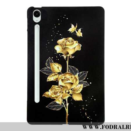 Skal Samsung Galaxy Tab S10 Fe Plus Telefonfodral Guldrosor