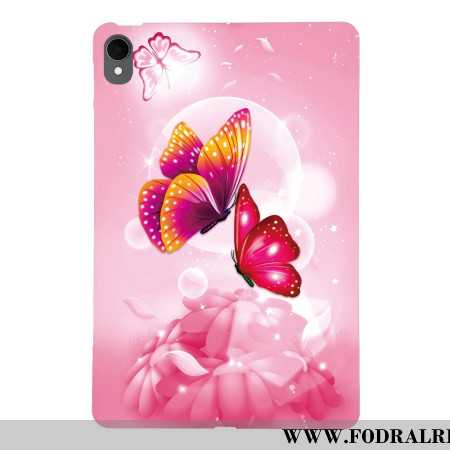 Skal Samsung Galaxy Tab S11 Telefonfodral Rosa Fjärilar