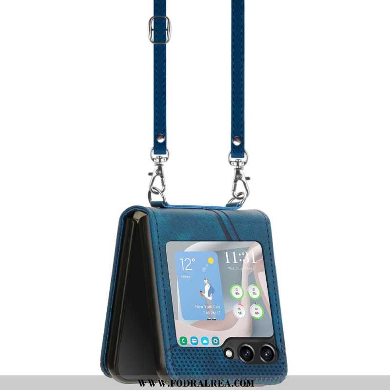 Skal Samsung Galaxy Z Flip 7 Fe Geometrisk Med Axelrem