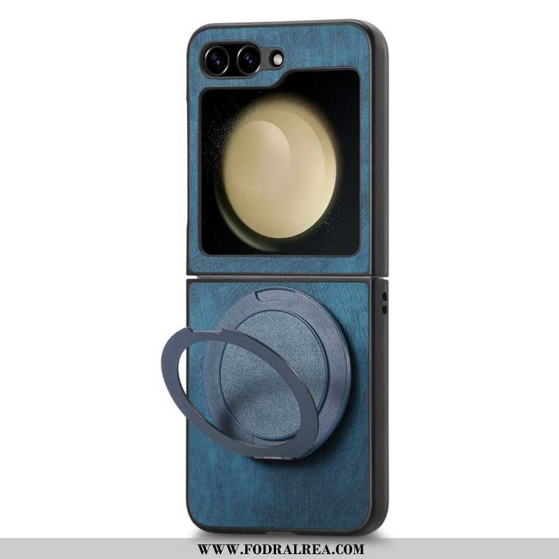 Skal Samsung Galaxy Z Flip 7 Fe Mockaeffekt Med Roterande Stativ