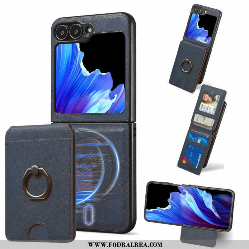 Skal Samsung Galaxy Z Flip 7 Fe Telefonfodral Magnetisk Med Avtagbar Korthållare