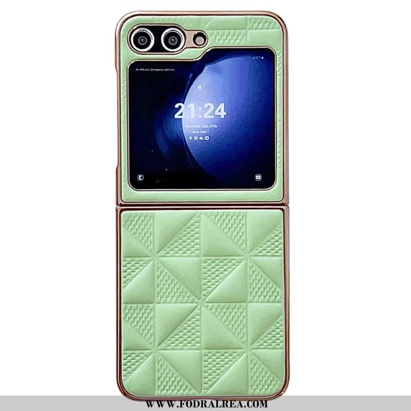 Skal Samsung Galaxy Z Flip 7 Fe Vadderade Kanter Med Metalleffekt