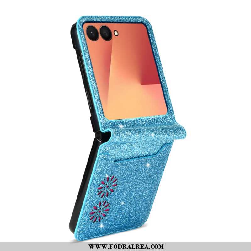 Skal Samsung Galaxy Z Flip 7 Glitterkorthållare