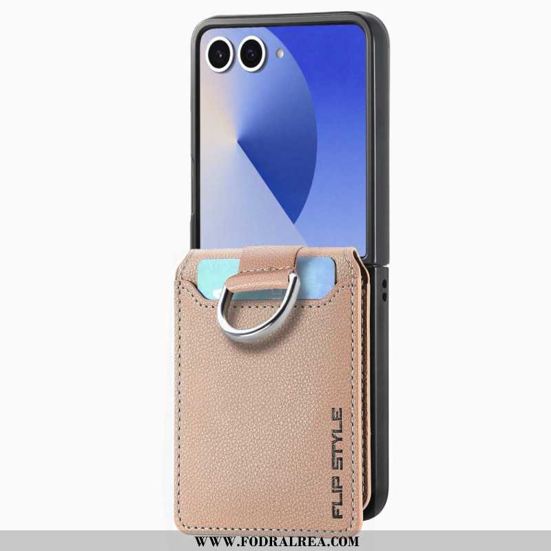 Skal Samsung Galaxy Z Flip 7 Telefonfodral Premium Korthållare Och Hållare