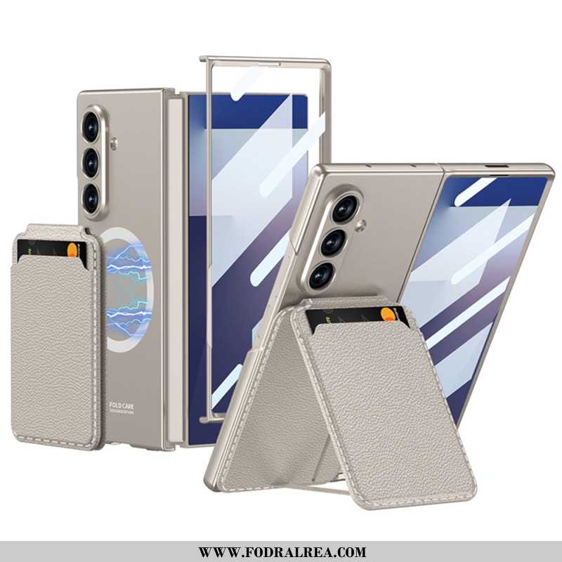 Skal Samsung Galaxy Z Fold 7 Avtagbar Korthållare Och Integrerat Stativ