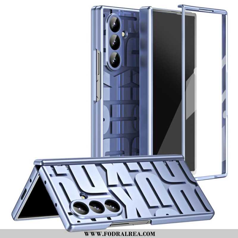Skal Samsung Galaxy Z Fold 7 Bokstavsdesign Med Skärmskydd I Härdat Glas