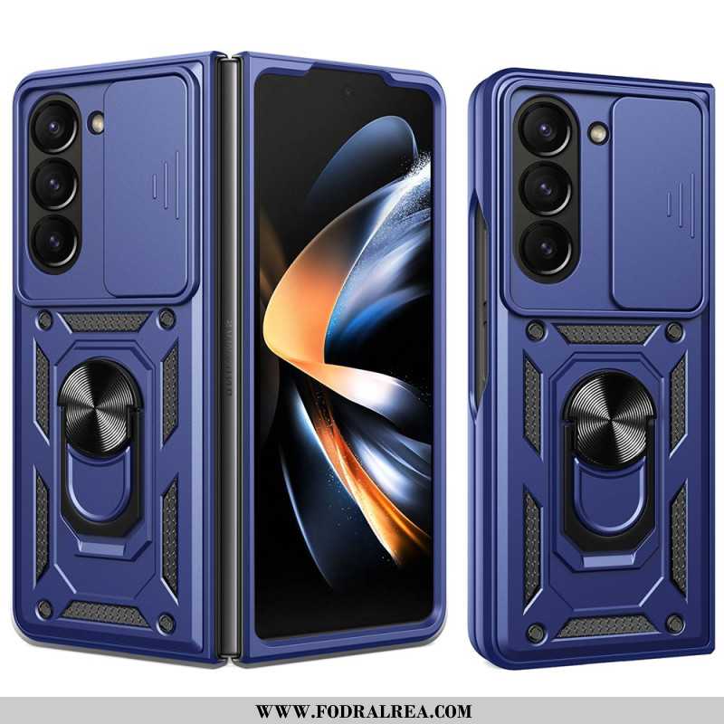 Skal Samsung Galaxy Z Fold 7 Ringhållare Och Glidande Kameraskydd