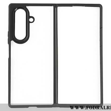 Skal Samsung Galaxy Z Fold 7 Stötsäker Med Transparent Tillbaka