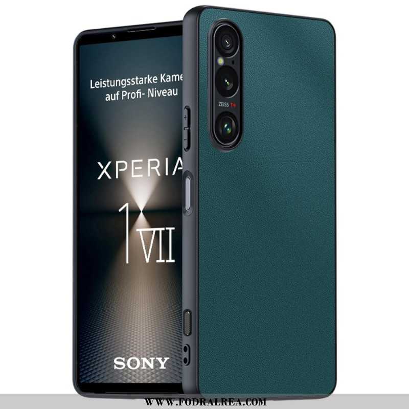 Skal Sony Xperia 1 Vii Lädereffekt