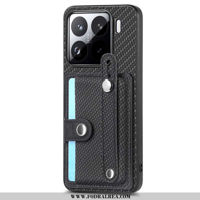 Skal Xiaomi 15 Korthållare Och Rem I Kolfiber