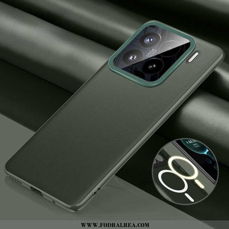 Skal Xiaomi 15 Magsafe-kompatibel Lädereffekt