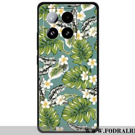 Skal Xiaomi 15 Pro Bananblad Och Gyllene Blommor