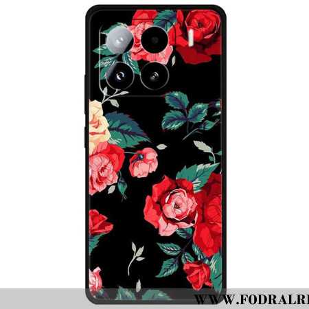 Skal Xiaomi 15 Pro Röd Blommig