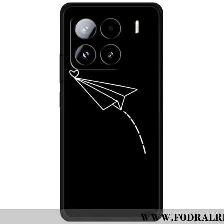 Skal Xiaomi 15 Pro Telefonfodral Flygplan Och Hjärta