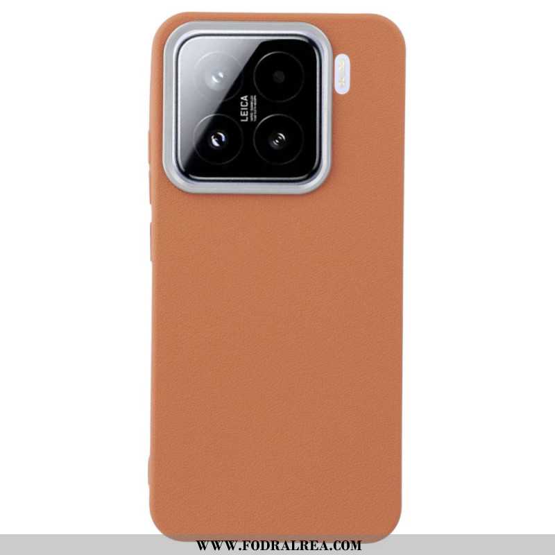 Skal Xiaomi 15 Pro Telefonfodral Konstläderstruktur