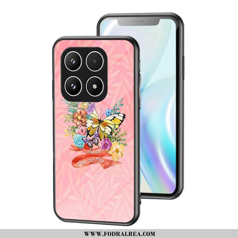 Skal Xiaomi 17 Fjärilsmönster I Härdat Glas